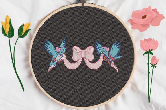 Bird Bow Embroidery Review for Small Business Merch