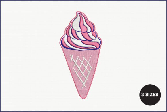 Coned Ice Cream Embroidery Review