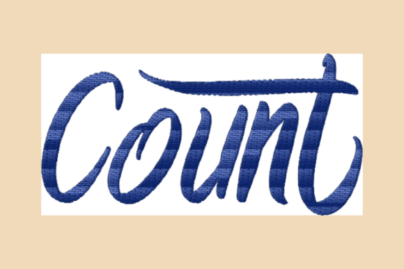 Count Lettering Script Embroidery Review for Handmade Projects