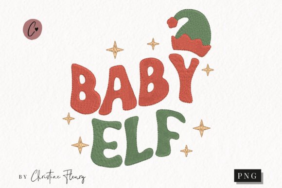 Faux Embroidery Baby Elf PNG Review