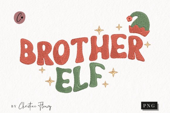 Faux Embroidery Brother Elf PNG Review