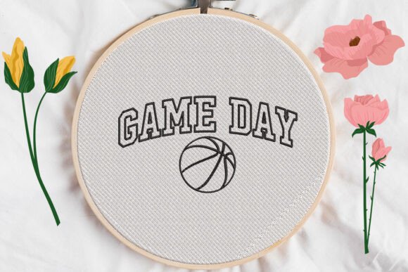 Game Day Basketball Applique Embroidery Review