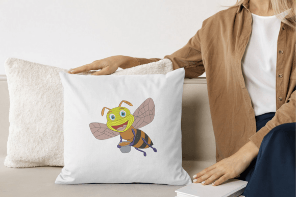 Happy Honeybee Embroidery File Review for Small Business Merch