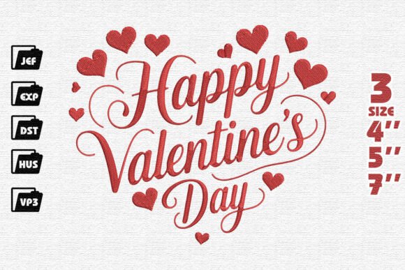 Happy Valentines Day Embroidery Review
