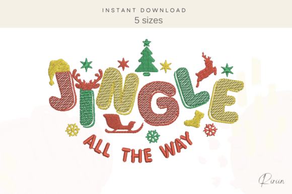 Jingle All the Way Embroidery Design Review
