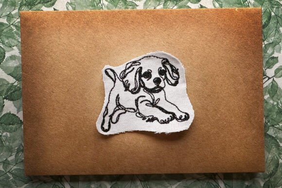 King Charles Spaniel Embroidery for Handmade Gifts