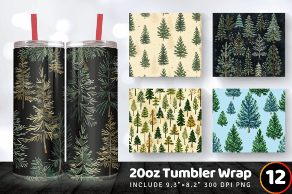 Pine Trees Embroidery Tumbler Wrap Review
