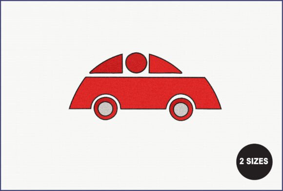 Red Car Embroidery Design Review for Etsy Sellers