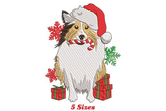 Sheep Dog Christmas Embroidery Design Review