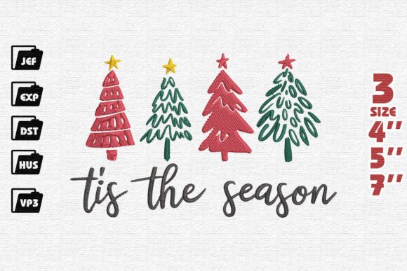 Tis the Season Christmas Embroidery